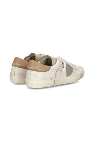 Sneakers Prsx in pelle Latte e Fango PHILIPPE MODEL | PRLUVZ01.